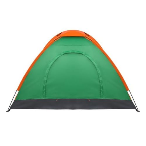 2-Person Waterproof Camping Dome Tent for Outdoor Hiking Survival Orange & Green