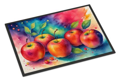 NEW Colorful Apples Doormat Front Door Mat Indoor Outdoor Rugs for Entryway, Non Slip Washable Low Pile, 18H X 27W