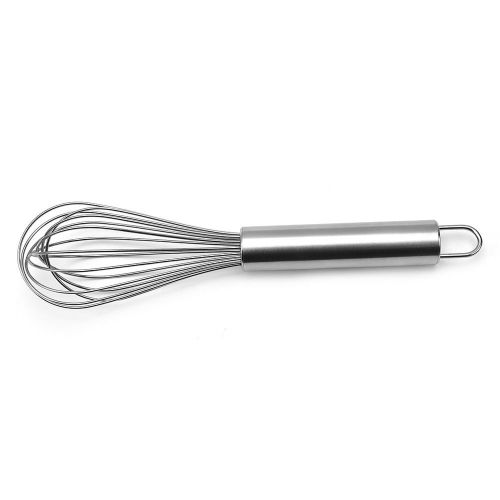 1pc Stainless Steel Whisk; Cooking Mixer; Whisk For Blending; Beating And Stirring; Enhanced Version Balloon Wire Whisk; Kitchen Gadget; 8in/10in