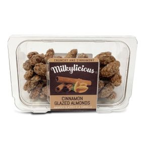 Milkylicious-Cinnamon Glazed Almonds 4oz (material: Cinnamon Glazed Almonds, size: 4 Oz)